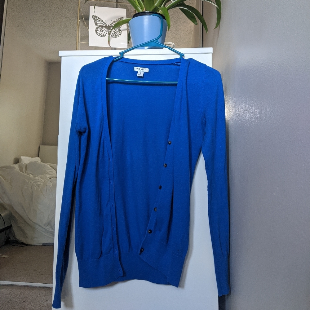 3/$25 blue cardigan